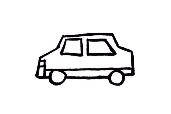 How to draw a taxi with simple strokes