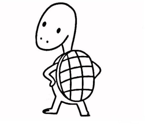 Cute turtle simple drawing pictures