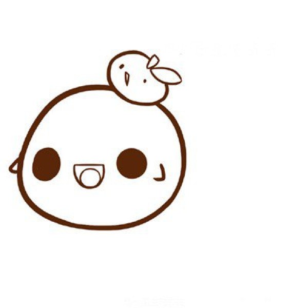 Super cute simple drawing of glutinous rice balls