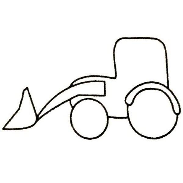 Complete collection of forklift simple strokes and drawing steps