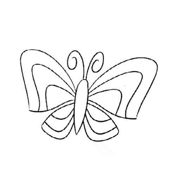 Simple drawings about butterflies