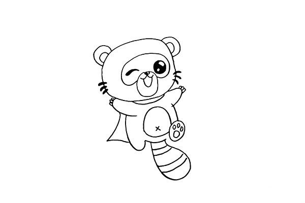 How to draw a little bear