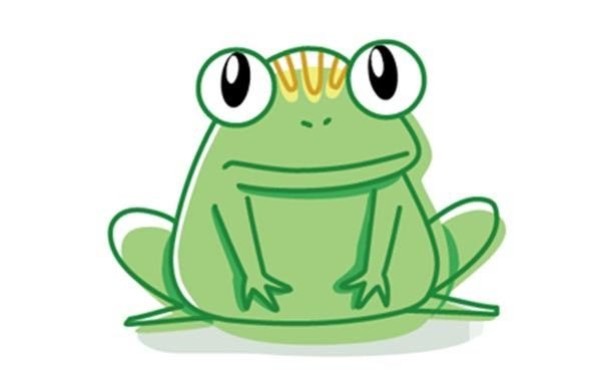 Frog drawing steps