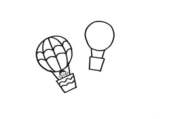 How to draw a hot air balloon