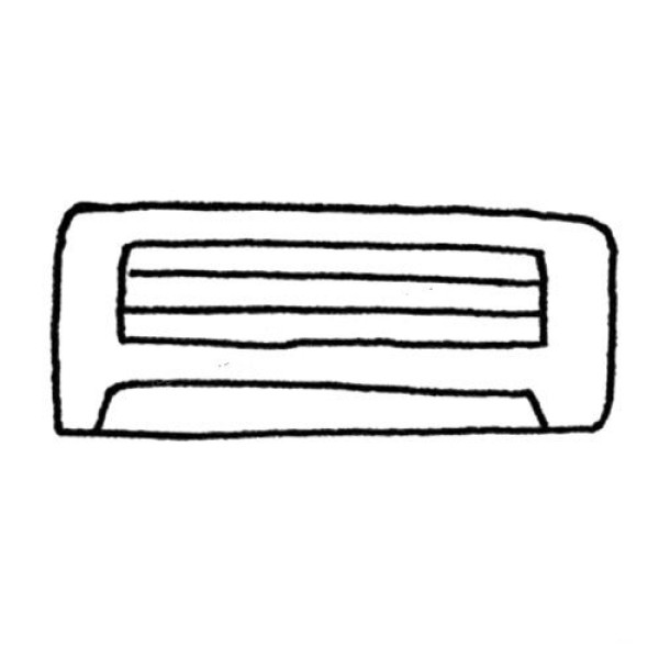 Simple drawing of air conditioner