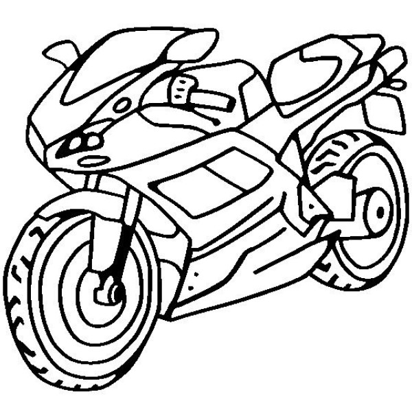 Simple drawing of motorcycle Ducati motorcycle simple drawing picture