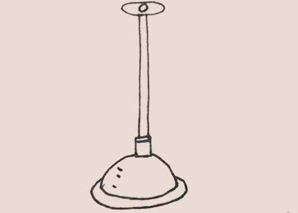 Simple drawing of toilet plug