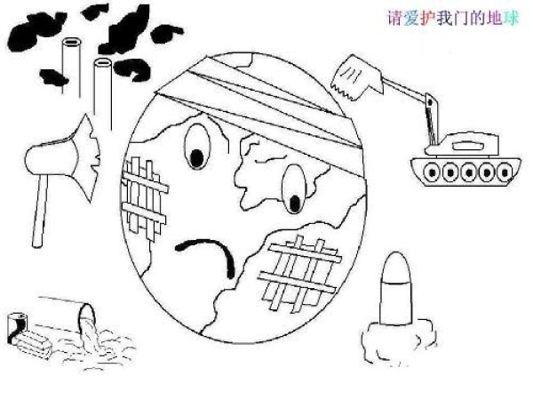 Please protect our earth simple drawing pictures