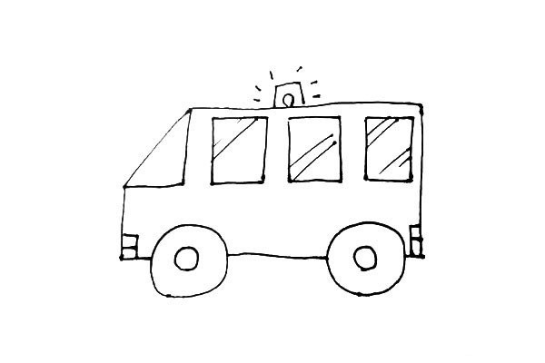 Learn to draw an ambulance easily