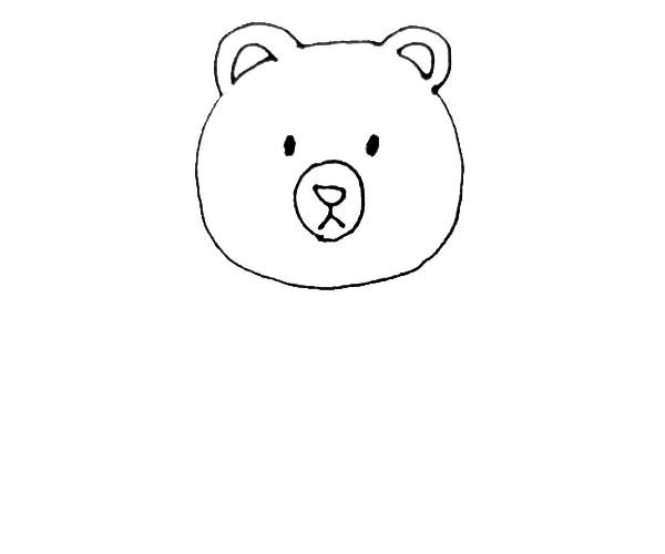 Children easily learn to draw cartoon bears