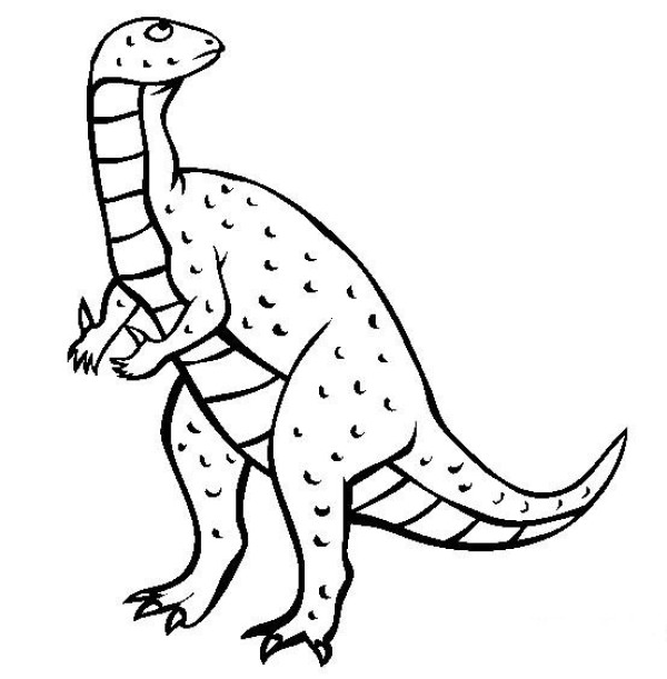 Complete collection of dinosaur pictures and simple drawing pictures of Iguanodon