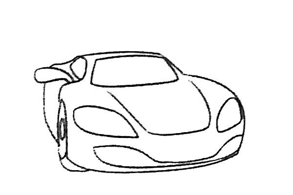 Learn to draw a sports car easily