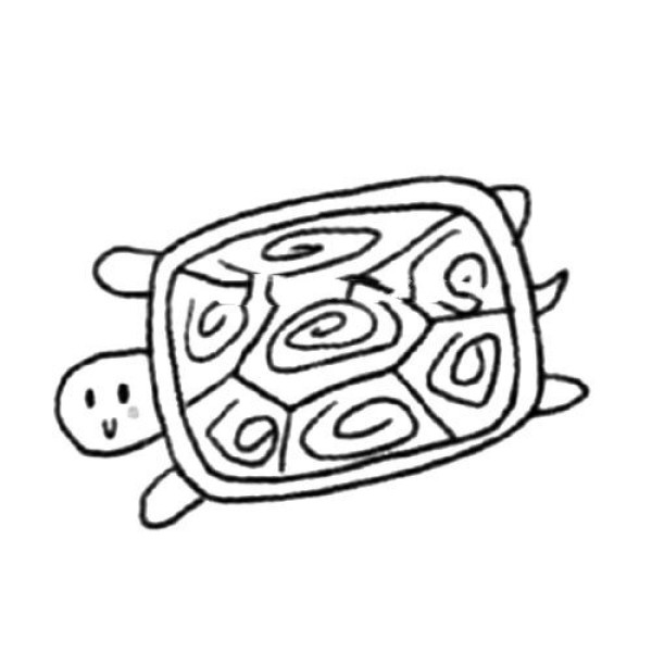 Simple drawing tutorial of slow turtle