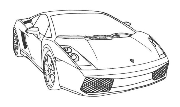 Porsche simple drawing pictures