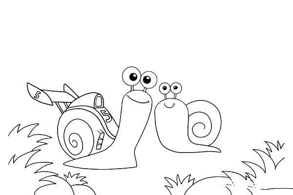 How to draw a very fast snail