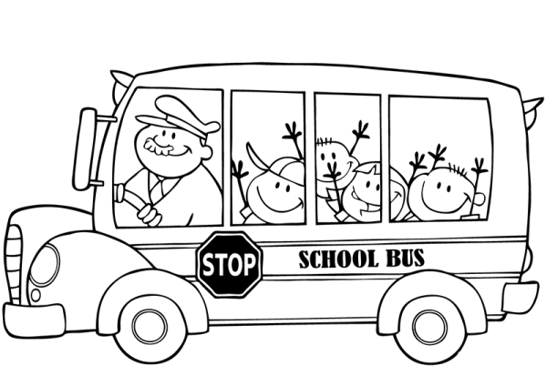 school bus carrying students