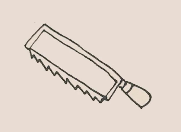 Simple drawing of saw