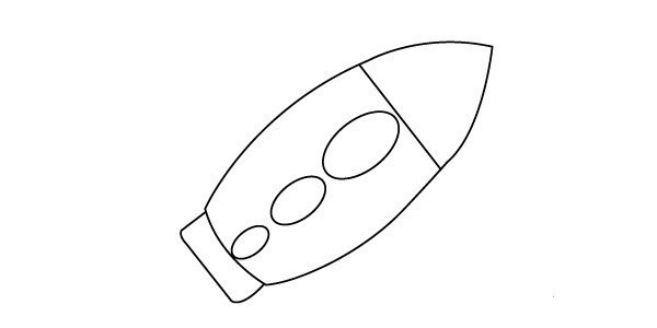 How to draw a spaceship with simple strokes