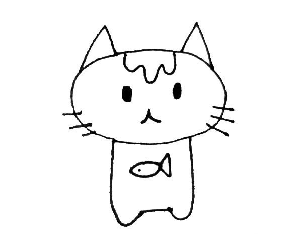 Children learn to draw kittens easily