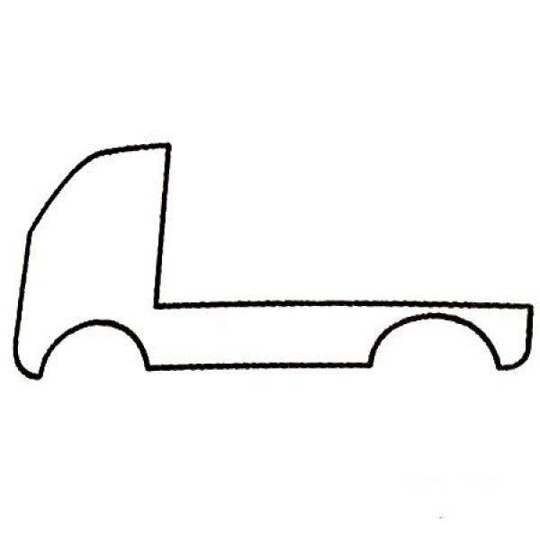 Mixer truck simple drawing steps and drawing methods