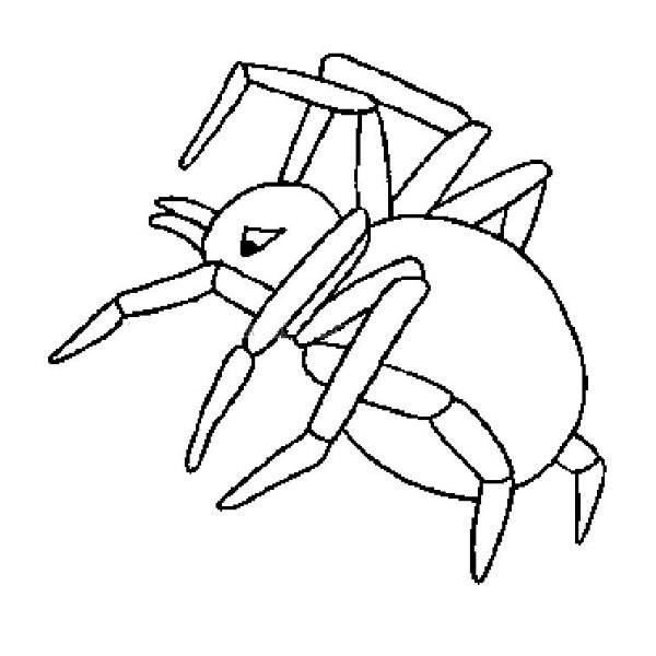 Scary Spider Simple Drawing