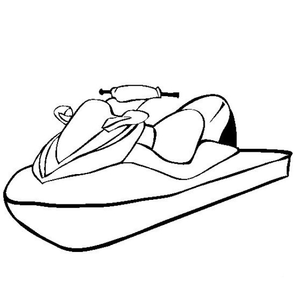 Jet ski simple drawing picture