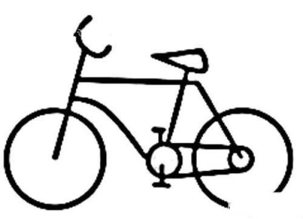 Bicycle simple drawing picture