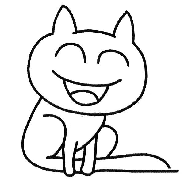 Laughing cat