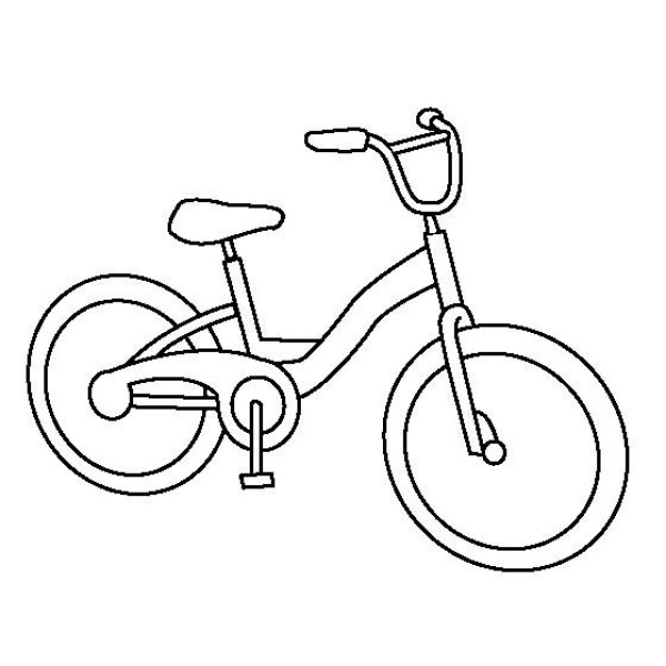 Childrens toys pictures Childrens bicycle simple drawing pictures