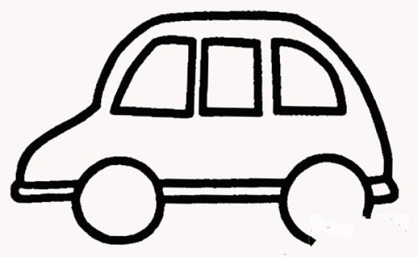 How to draw a car in simple strokes