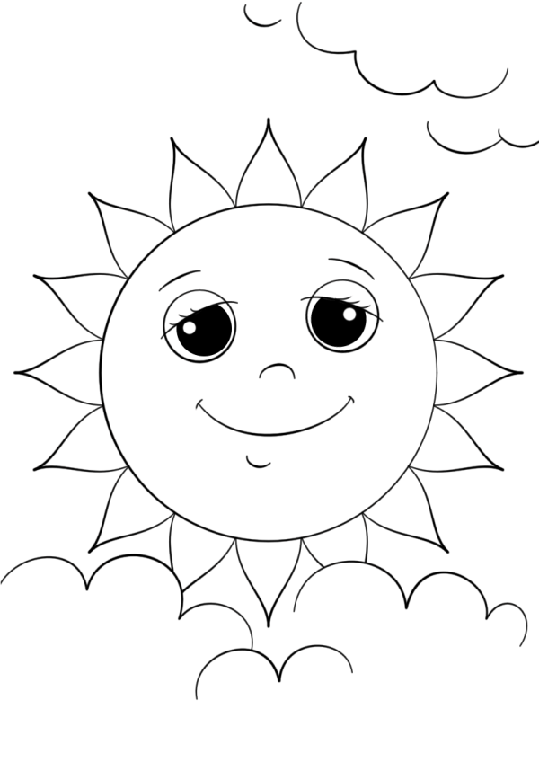 Cute cartoon sun