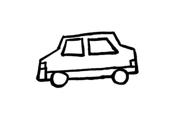 How to draw a taxi with simple strokes