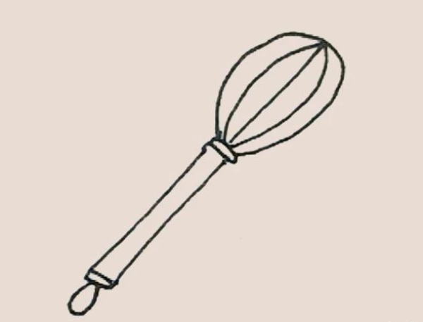 Simple drawing of egg beater