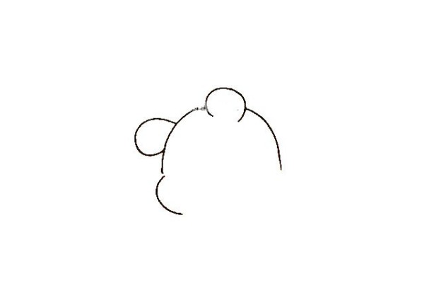 Draw a simple drawing of Snoozy Winnie the Pooh