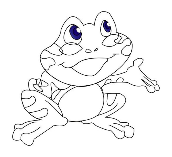 Complete collection of simple drawings of insects and simple drawings of frogs