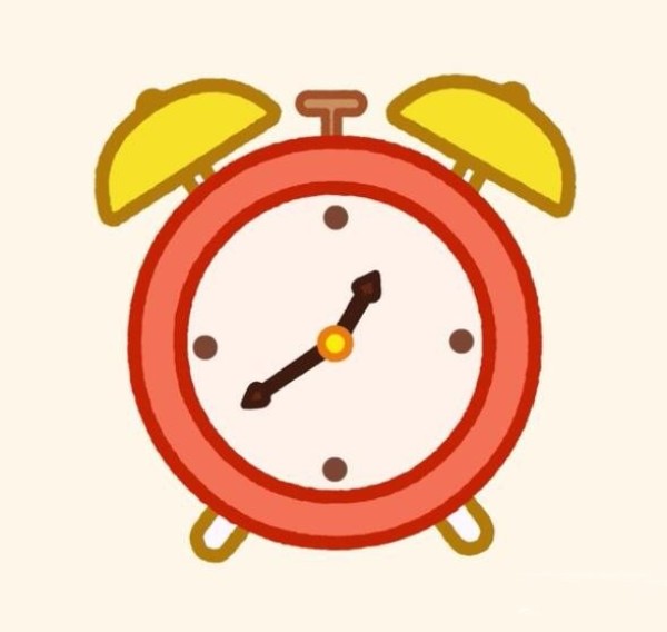 Magical simple drawing alarm clock