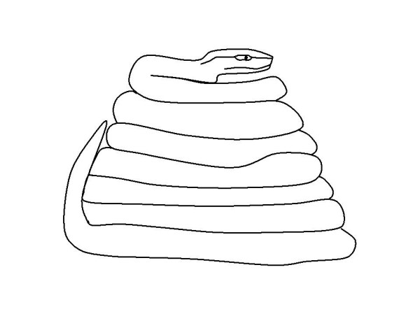 Simple drawing of snake