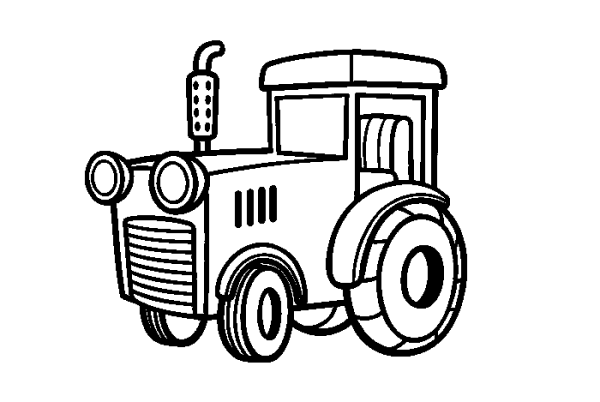 5 simple drawing pictures of tractors