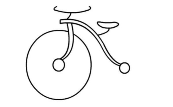 How to draw a simple bicycle for children