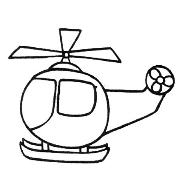 Helicopter simple strokes drawing tutorial