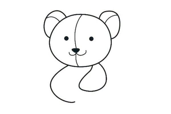 How to draw a teddy bear in simple strokes