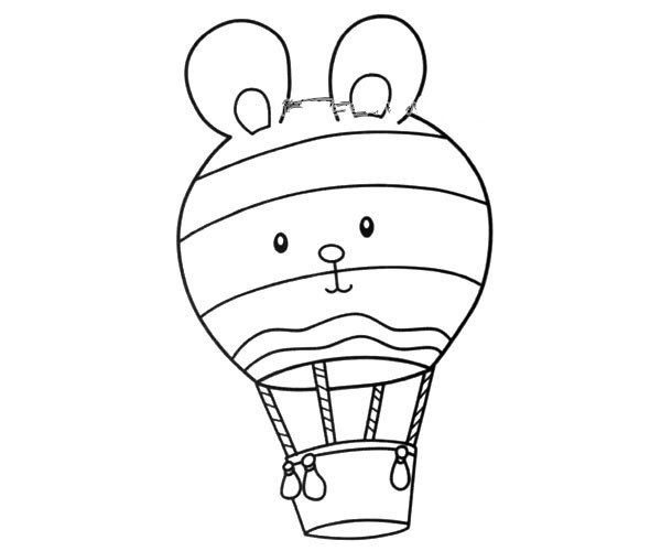 bunny hot air balloon