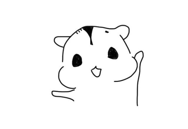 Draw a cute little kitten