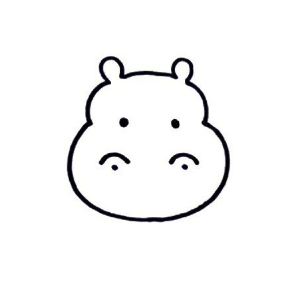 Learn to draw a hippopotamus video tutorial