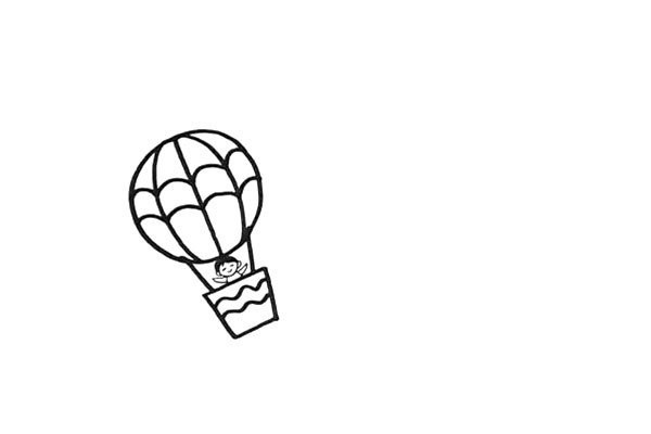 How to draw a hot air balloon