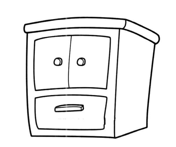 Simple small cabinet simple strokes picture