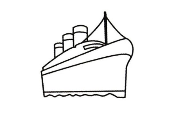 Complete collection of simple drawings of ships and drawing steps