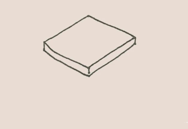 Simple drawing bedside table