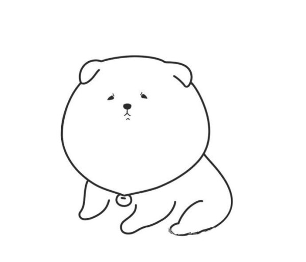 Draw a fat puppy