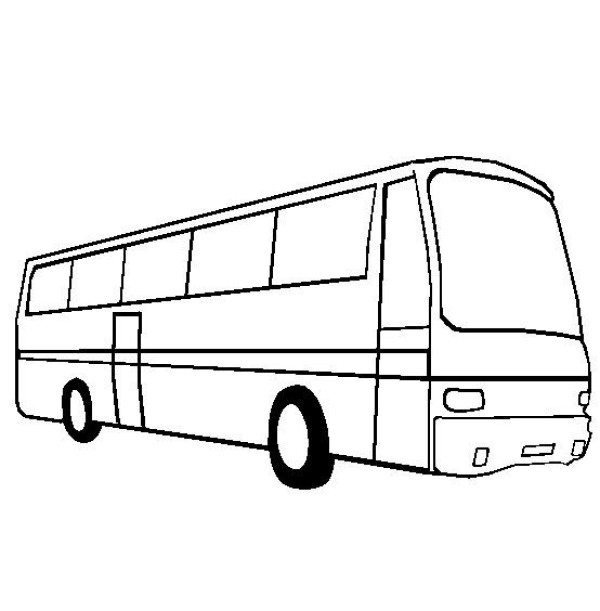 Simple strokes of buses